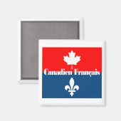 Canadien Francais 2 Magnet (Vorderseite/Rückseite)