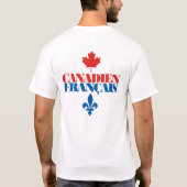 Canadien Francais 3 T-Shirt (Rückseite)