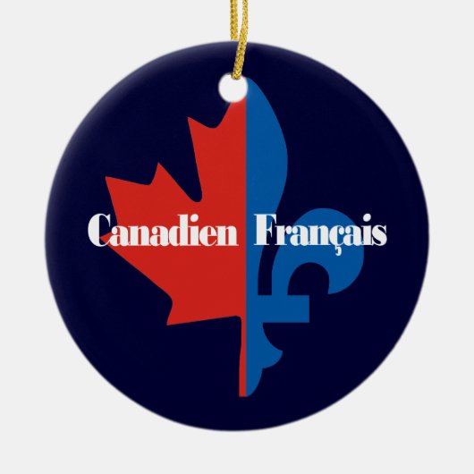 Canadien Francais Keramik Ornament (Vorne)