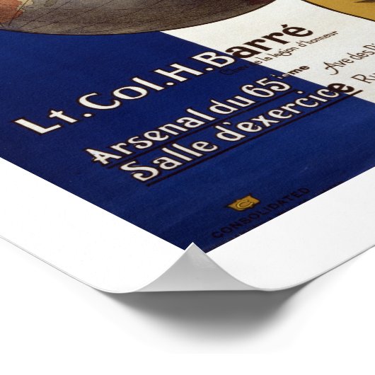 Canadiens Francais (weiß) Poster (Ecke)