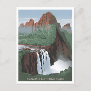 Canaima Nationalpark Venezuela Vintag Postkarte