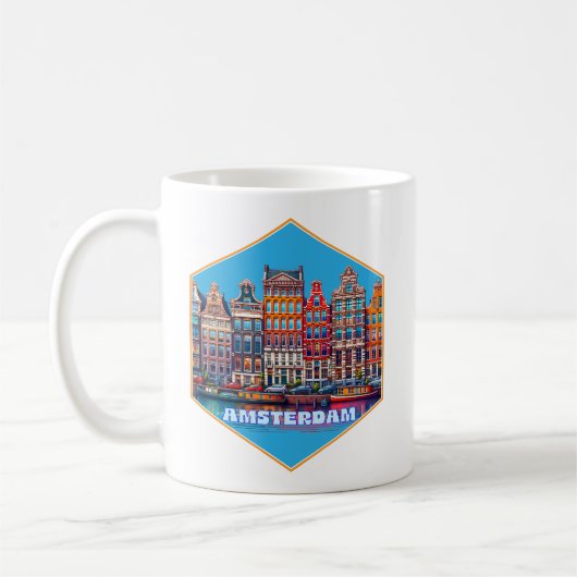 Canal Amsterdam Niederlande Europa Kaffeetasse (Links)