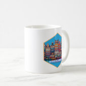 Canal Amsterdam Niederlande Europa Kaffeetasse (VorderseiteRechts)