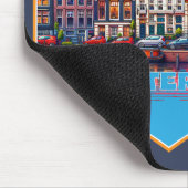 Canal Amsterdam Niederlande Europa Mousepad (Ecke)