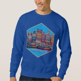 Canal Amsterdam Niederlande Europa Sweatshirt