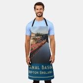 Canal Barges and Canal Basin, Skipton, Yorkshire Schürze (Getragen)