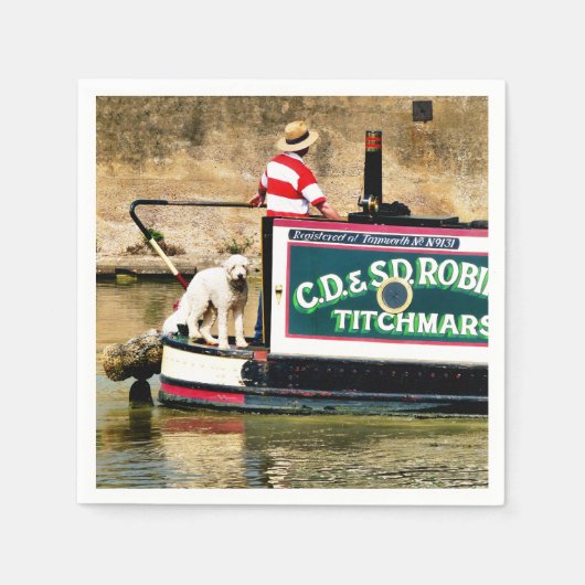 CANAL BOATS UK SERVIETTE (Vorderseite)