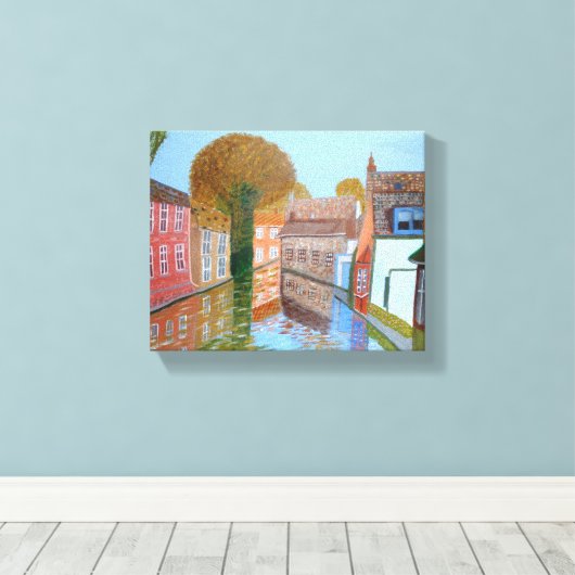 Canal Brugge Leinwand (Insitu (Holzboden))