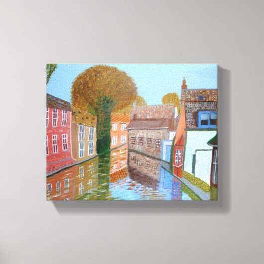 Canal Brugge Leinwand (Vorderseite)