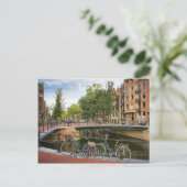 Canal Crossing, Sehenswürdigkeiten von Amsterdam Postkarte (Stehend Vorderseite)
