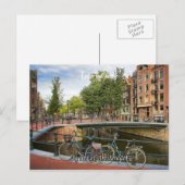 Canal Crossing, Sehenswürdigkeiten von Amsterdam Postkarte (Vorne/Hinten)