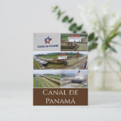 Canal de Panamá Postkarte (Stehend Vorderseite)