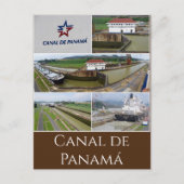 Canal de Panamá Postkarte (Vorderseite)