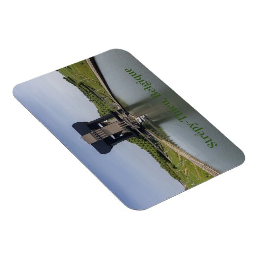 Canal du Centre and Boat Lift, Belgien Magnet (Rechte Seite)