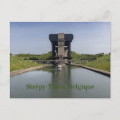 Canal du Centre and Boat Lift, Belgien Postkarte (Vorderseite)
