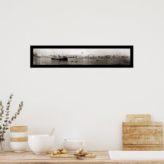 Canal Foto Venedig Italien 1909 Poster (Küche)
