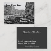 Canal Grande-Ansicht Visitenkarte (Vorne/Hinten)