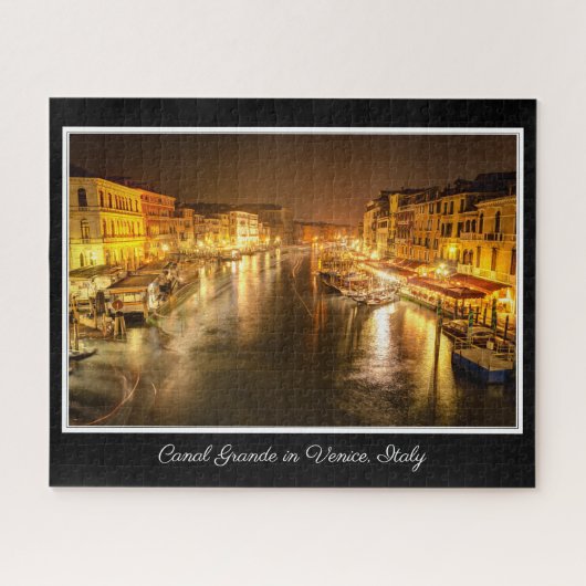 Canal Grande at Night, Venedig, Italien Puzzle (Horizontal)