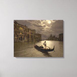 Canal Grande durch Mondschein II, Venedig, Italien Leinwanddruck