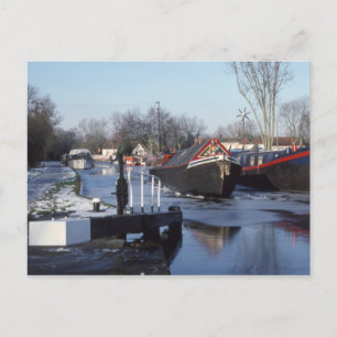Canal Grande Gewerkschaft im Winter Postkarte