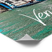 Canal Grande Gondola Boote von Venedig Poster (Ecke)