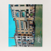 Canal Grande Gondola Boote von Venedig Puzzle (Vertikal)