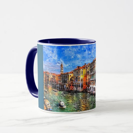 Canal Grande in Venedig, Italien. Tasse (Vorderseite Links)