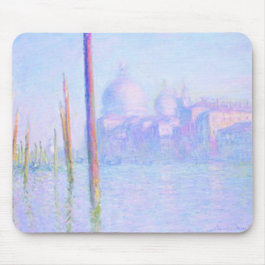 Canal Grande in Venedig (von Claude Monet) Mousepad (Vorne)