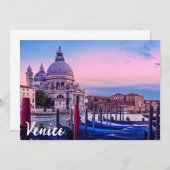 Canal Grande mit Gondeln und Kirche in Venedig (Vorne/Hinten)