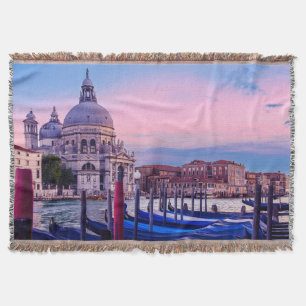 Canal Grande mit Gondeln und Kirche in Venedig Decke