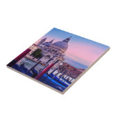 Canal Grande mit Gondeln und Kirche in Venedig Fliese (Seite)