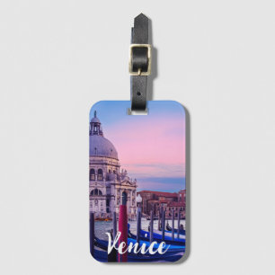 Canal Grande mit Gondeln und Kirche in Venedig Gepäckanhänger