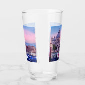 Canal Grande mit Gondeln und Kirche in Venedig Glas (Rechts)