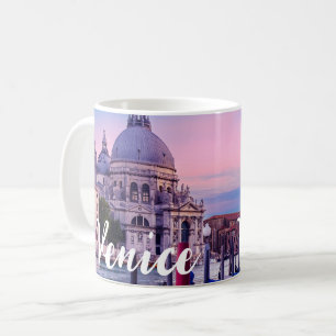 Canal Grande mit Gondeln und Kirche in Venedig Kaffeetasse