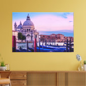 Canal Grande mit Gondeln und Kirche in Venedig Leinwanddruck (Insitu (Wohnzimmer))