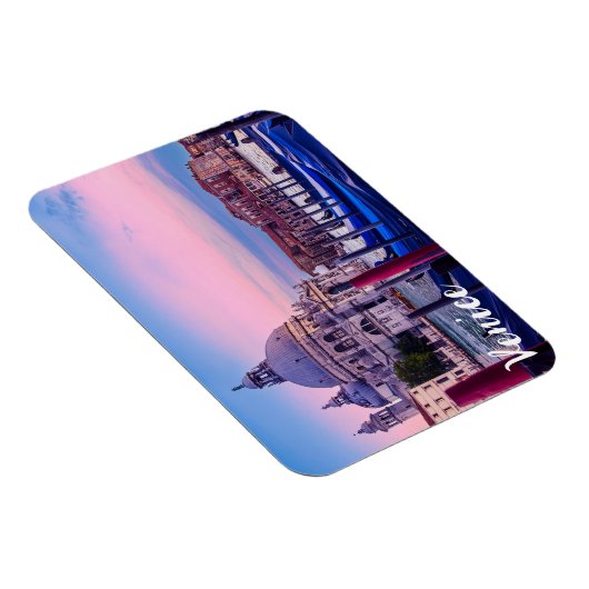 Canal Grande mit Gondeln und Kirche in Venedig Magnet (Rechte Seite)