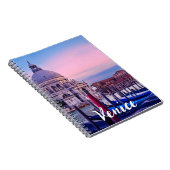 Canal Grande mit Gondeln und Kirche in Venedig Notizblock (Rechte Seite)