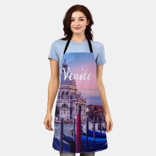 Canal Grande mit Gondeln und Kirche in Venedig Schürze