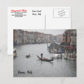 Canal Grande, Postkarte von Venedig (Vorne/Hinten)