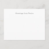 Canal Grande, Venedig - Benutzerdefinierter Text Postkarte (Rückseite)
