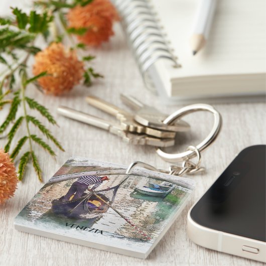 Canal Grande, Venedig, Design Italien Schlüsselanhänger (Vorderseite rechts)