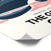 Canal Grande Venedig Italien abstrakte Reise Poster (Ecke)