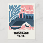 Canal Grande Venedig Italien abstrakte Reise Postkarte (Vorderseite)