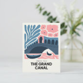 Canal Grande Venedig Italien abstrakte Reise Postkarte (Stehend Vorderseite)