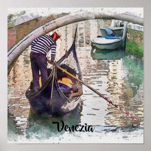 Canal Grande, Venedig, Italien Design Poster (Vorne)