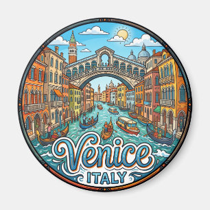 Canal Grande, Venedig, Italien Magnet