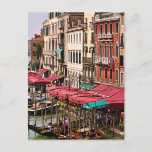 Canal Grande Venedig Italien mit Gondelbooten Postkarte