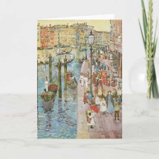 Canal Grande, Venedig von Maurice Prendergast Karte (Vorderseite)