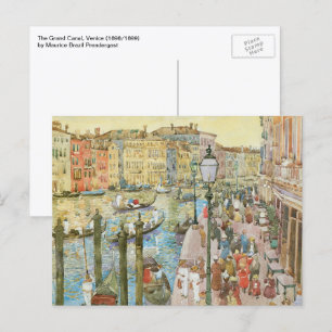 Canal Grande, Venedig von Maurice Prendergast Postkarte