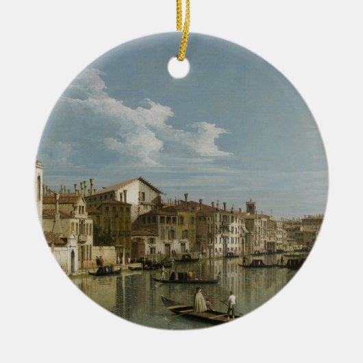Canal Grande von Palazzo Flangini zu Palazzo Bembo Keramikornament (Vorne)